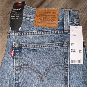 levi ‘wedgie’ high rise jeans